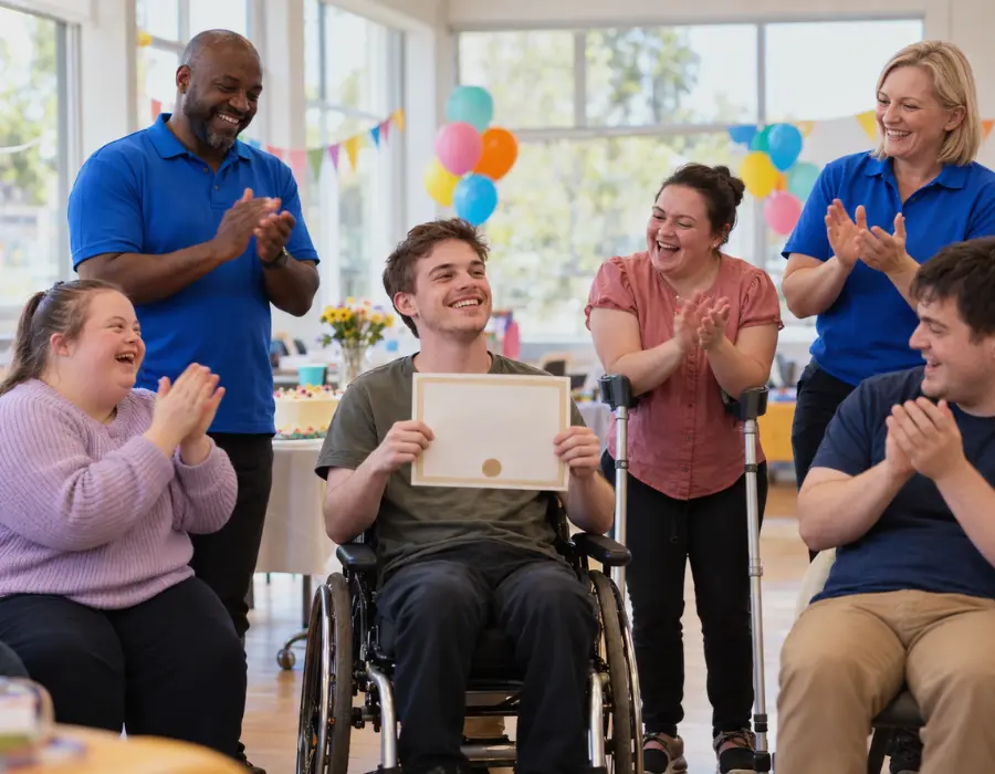 TCH Care support worker with a participant