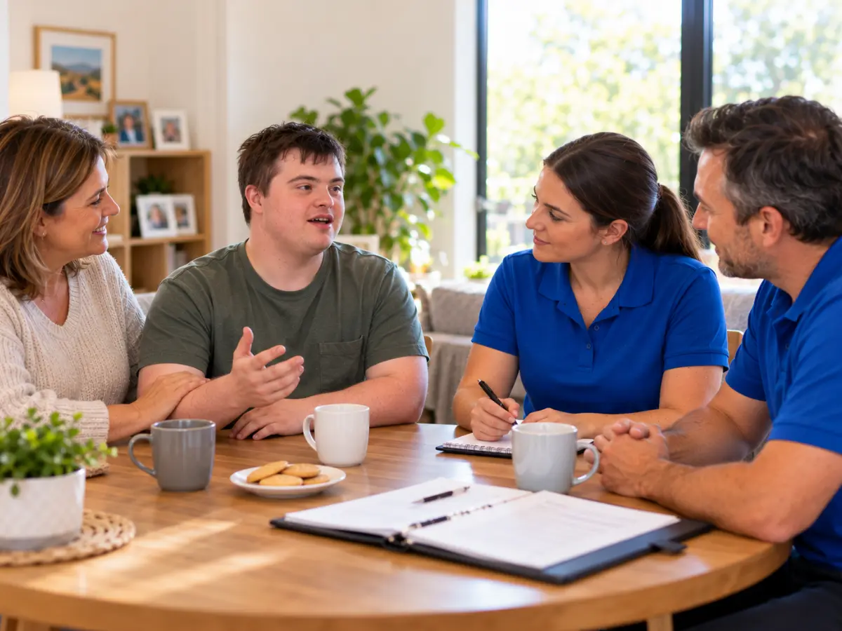 A support worker providing safe, respectful care