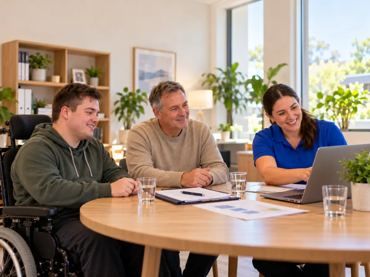 A TCH Care support worker assisting an NDIS participant in Melbourne